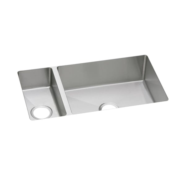 Elkay Crosstown 16 Gauge Stainless Steel 32-1/4 X 18-1/4 X 8 30/70 Double Bowl Undermount Sink EFRU3219 - main